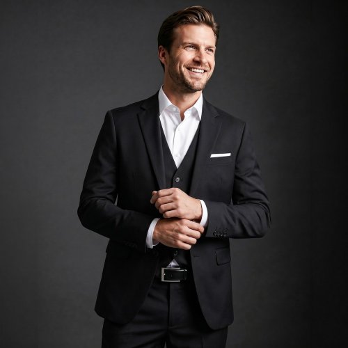 Lindenmann Ledergürtel G.chabrolle  Schwarz