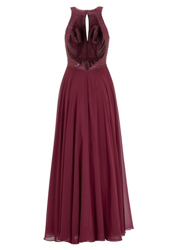 Swing Abendkleid Mit Stickerei Und Cut-Ou