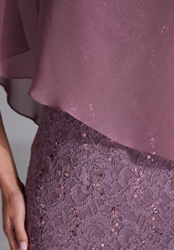 Swing Cocktailkleid Mit Überwurf