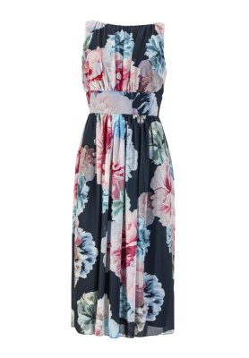 Swing Cocktailkleid aus bedrucktem Chiffo