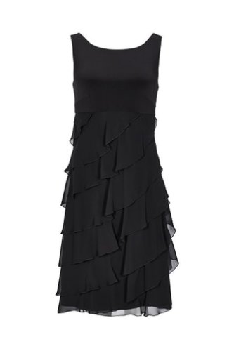 Swing Cocktailkleid Aus Materialmix