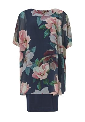 Swing Kleid aus Materialmix