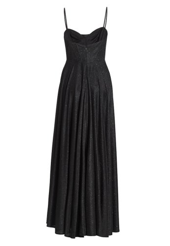 Swing Schimmerndes Abendkleid Mit Drapier